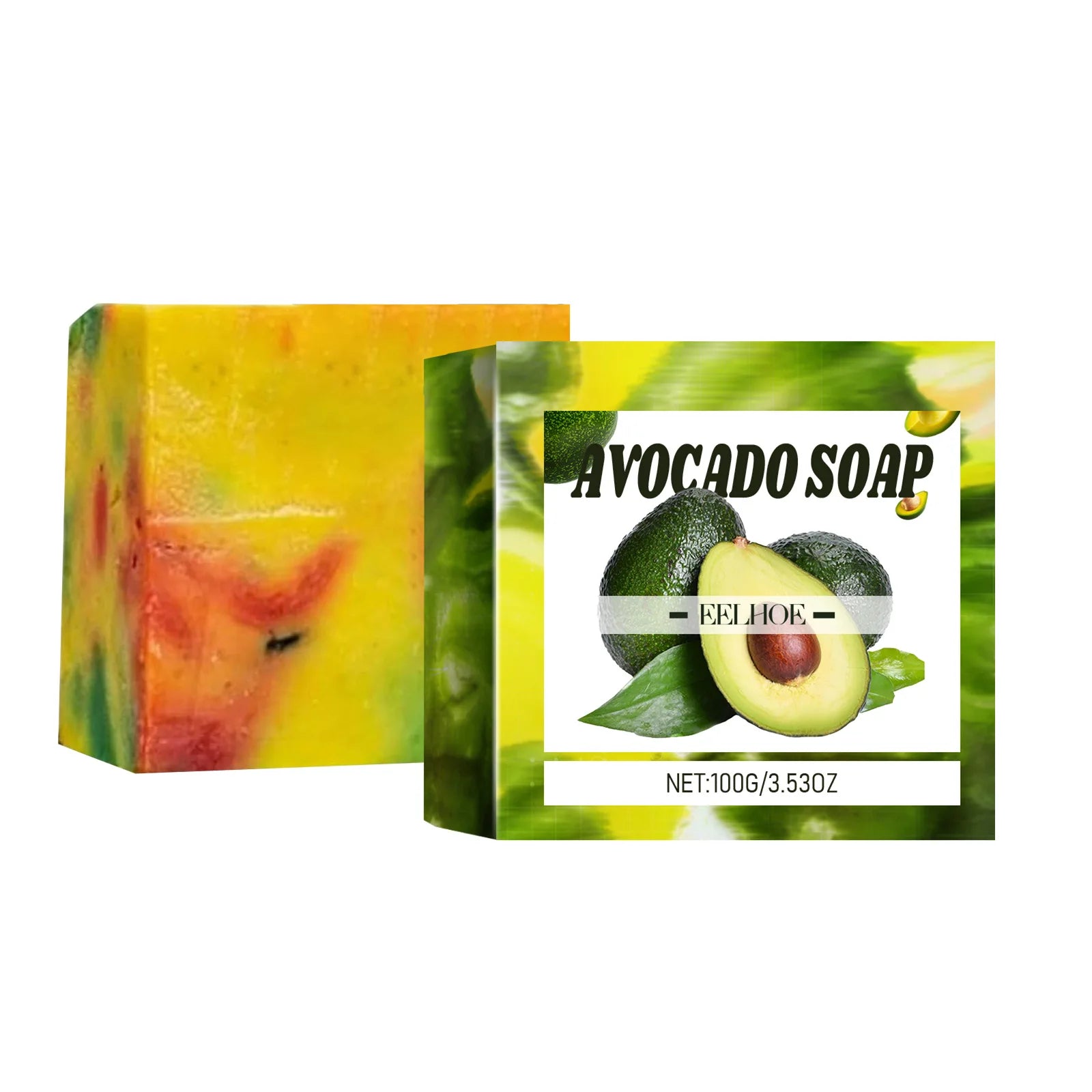 Avocado Soap Body Cleansing Moisturizing Oil Control Smoothing Skin Tender Skin Even Tone Remove Dirt Rejuvenated Skin Body Care Oasis Select 1pc boxed