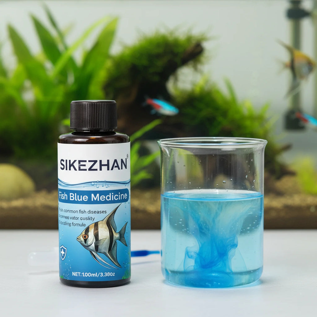 Aquarium Fish Tank Methylene Blue Water Care Anti Ich White Spot Fungus Disease Remedy Safe For Tropical Freshwater Fish Healing Oasis Select