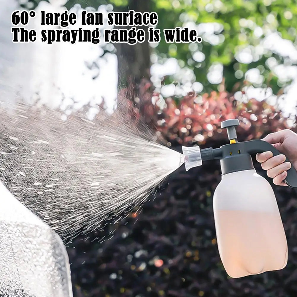 2L Hand Pump Foam Sprayer Hand Pneumatic Foam Cannon Snow Foam Car Wash Spray Bottle Car Window Gardening Cleaning Oasis Select