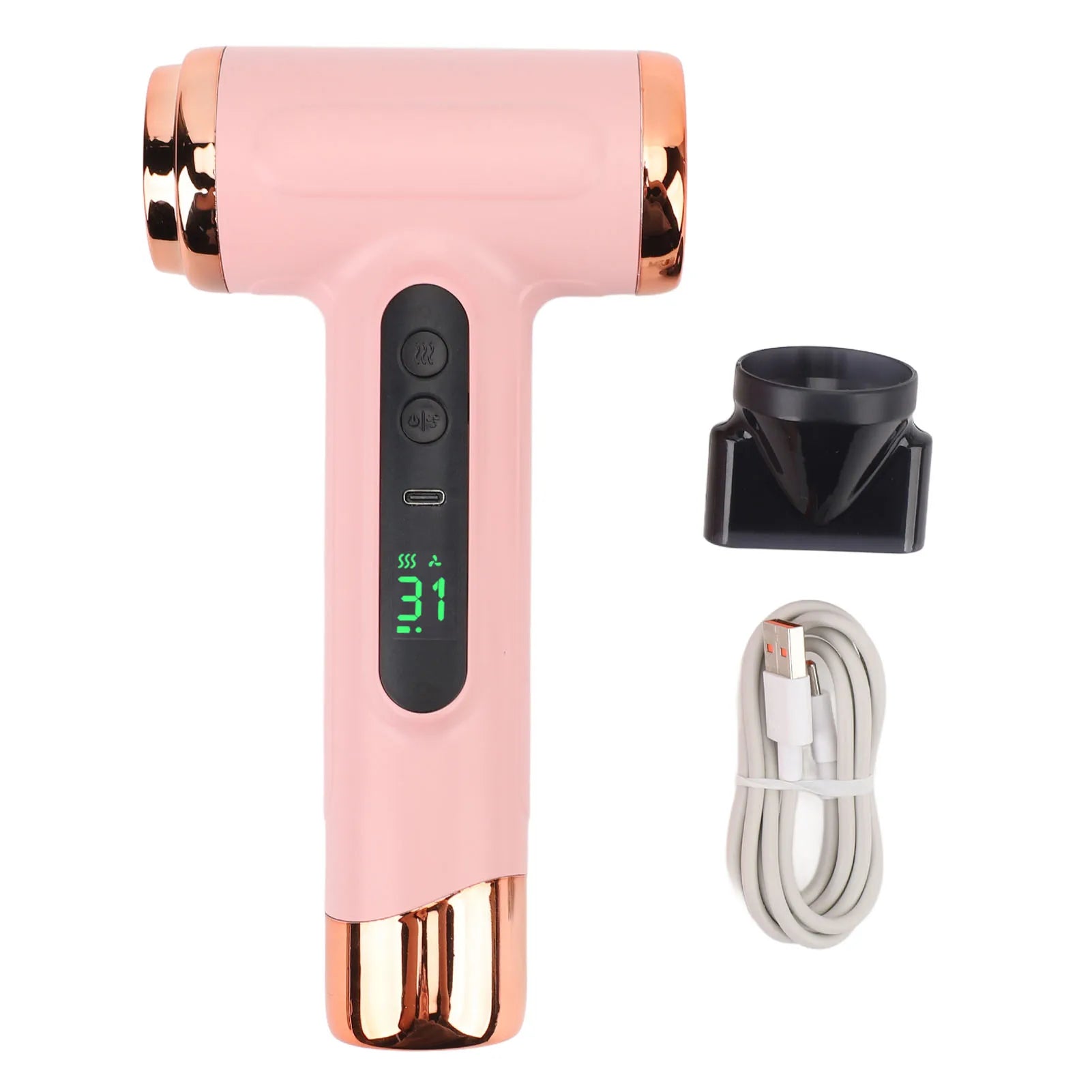 URGGU Cordless Hair Dryer 15000mAh USB 200W Travel Portable