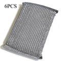 4/6 pieces of soft kitchen cleaning sponge, without scratches, suitable for various surfaces, including cookware and utensils. Oasis Select silvery 6 Pcs