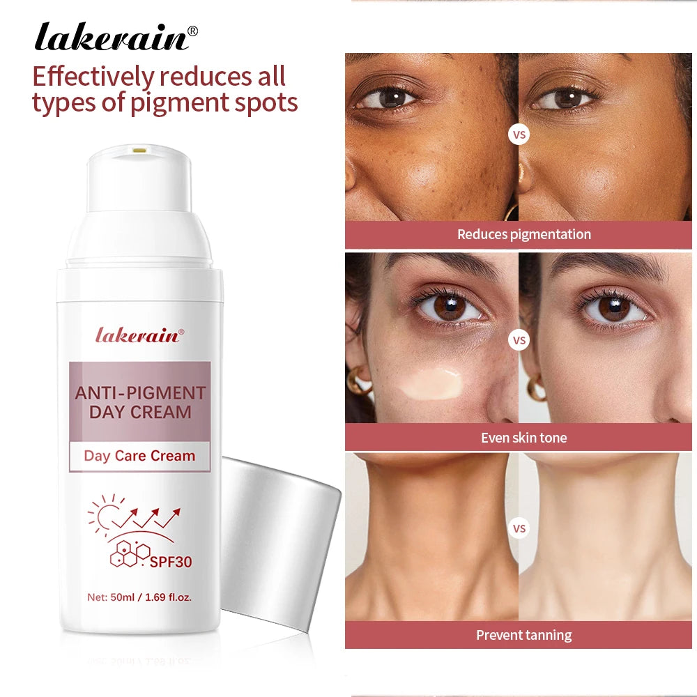Lakerain Anti-Pigment Day Cream Smooth Blue Light Protection Effectively Reduces All Types Of Pigment Spots Skin Care Products Oasis Select