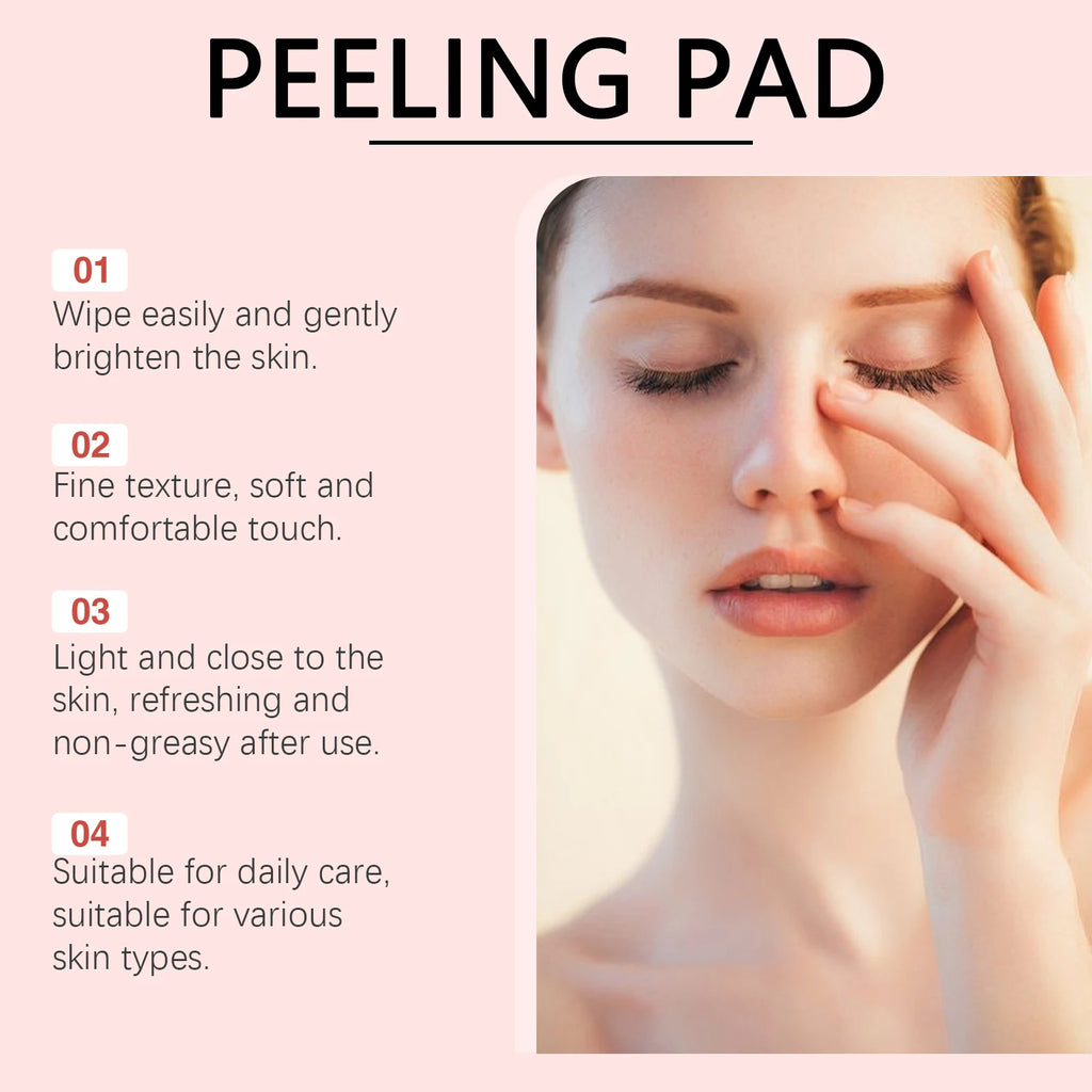 Jaysuing 70pc Succinic Acid Peeling Pads AHA BHA Exfoliant Facial Peeling Pads Oasis Select