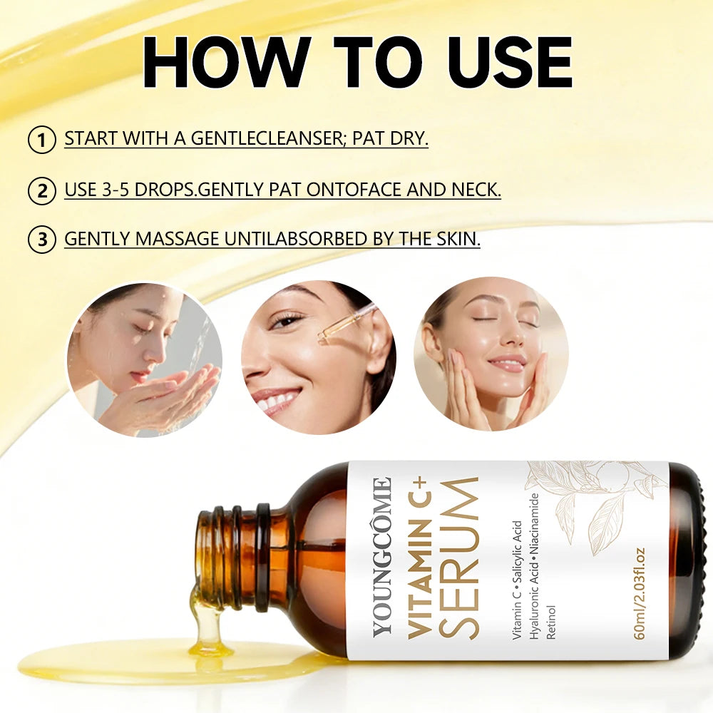 YOUNGCOME Vitamin C & Hyaluronic Acid Face Serum 40/60ml Vitamin C Face Serum Oasis Select