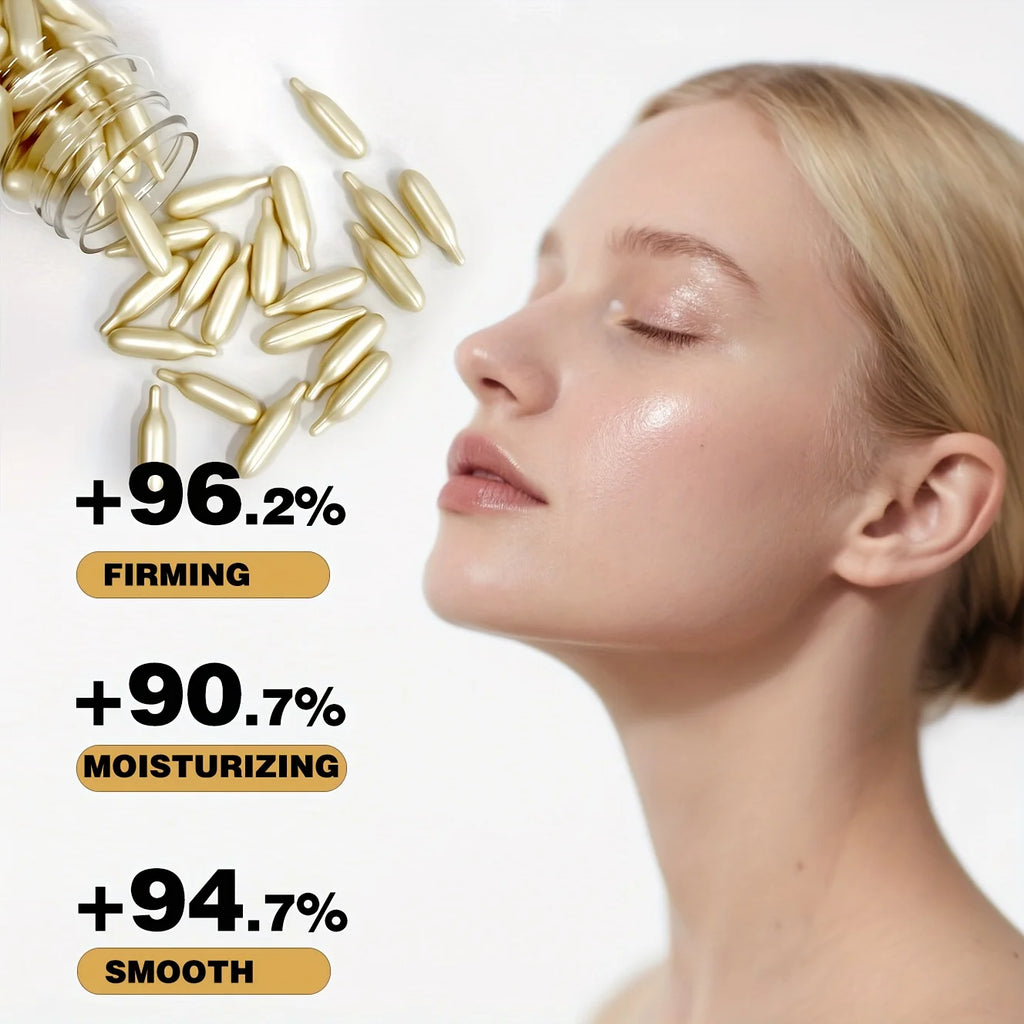 Collagen Firming Capsule Essence – Squalane, Retinol & Vitamin E Face Serum Capsules Oasis Select