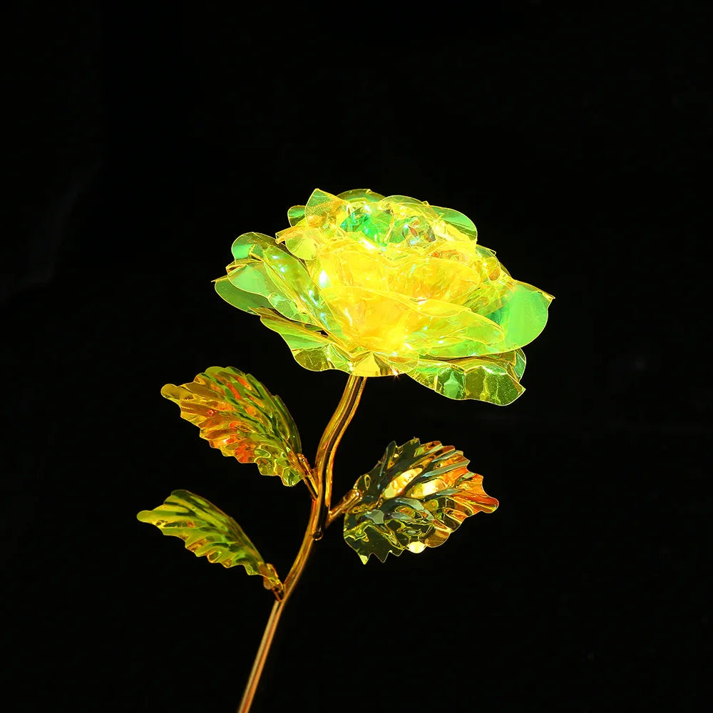 24K Gold Foil Rose – Eternal Artificial Flower Gift