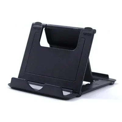 1/2/3Pcs Phone Desk Stand For Mobile Phone Tripod For iPhone Xsmax 12 13 Pro Huawei Xiaomi Mi 9 Plastic Foldable Desk Holder Oasis Select Black