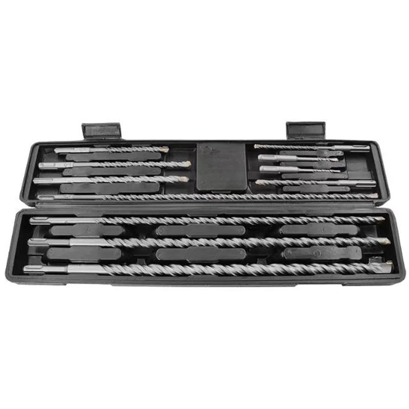 Electric Hammer Drill Bit Chisel Combination Packages Shank Impact Rotary Concrete Masonry Drilling Grooving New Power Tool 12pc Oasis Select