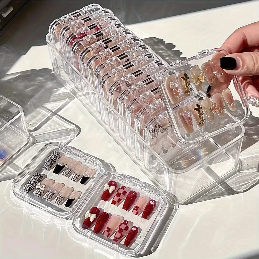 Transparent Nail Storage Box, Fake Nail Display Box, Bracelet, Jewelry, Jewelry Organizing Box Oasis Select