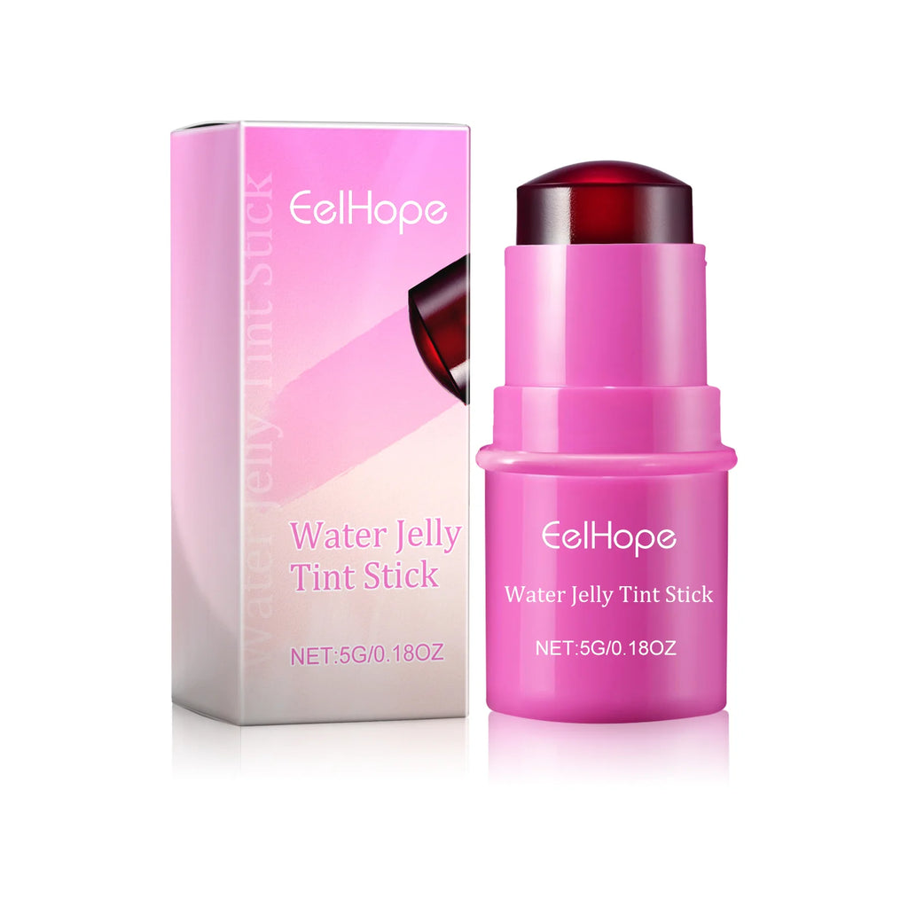 Eelhope 3-in-1 Milk Jelly Tint Blush & Lip Stick | Matte Finish Blush & Lip Tint Stick Oasis Select B Berry Color