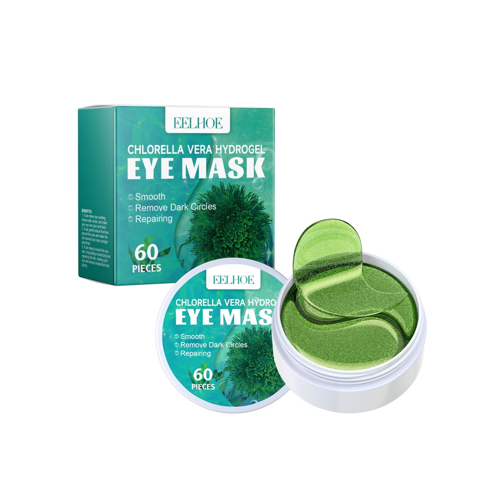 Eelhoe 24K Gold Seaweed Eye Patches – Dark Circles & Puffiness Eye Mask Patches Oasis Select Seaweed Eye Mask