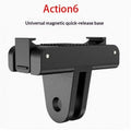 Magnetic Two Claw Adapter 1/4 Thread For Action 5Pro 4 3 Universal Port Osmo Action 6 NANO Camera Magnet Accessories Oasis Select Action6