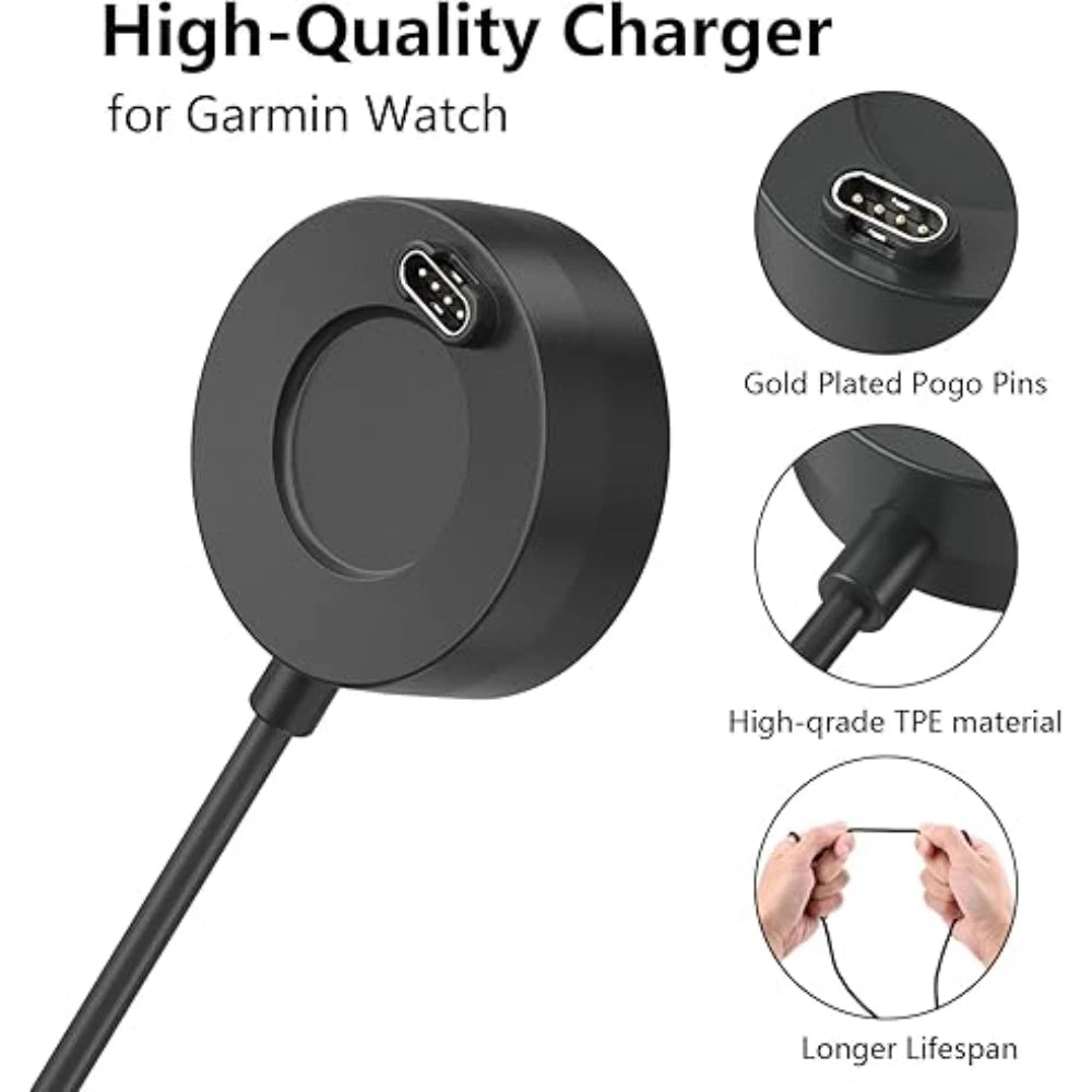 Garmin USB Charger Dock – Forerunner 965 955 Fenix 7 & More Smartwatch Charger Cable Oasis Select