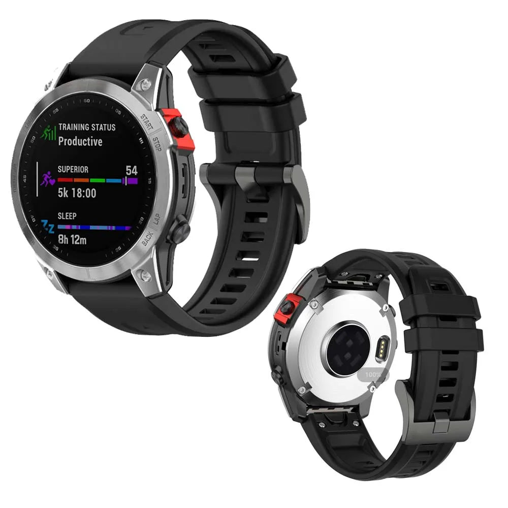 Silicone QuickFit Watch Band for Garmin Fenix & Instinct 22/26mm Silicone Watch Band Oasis Select