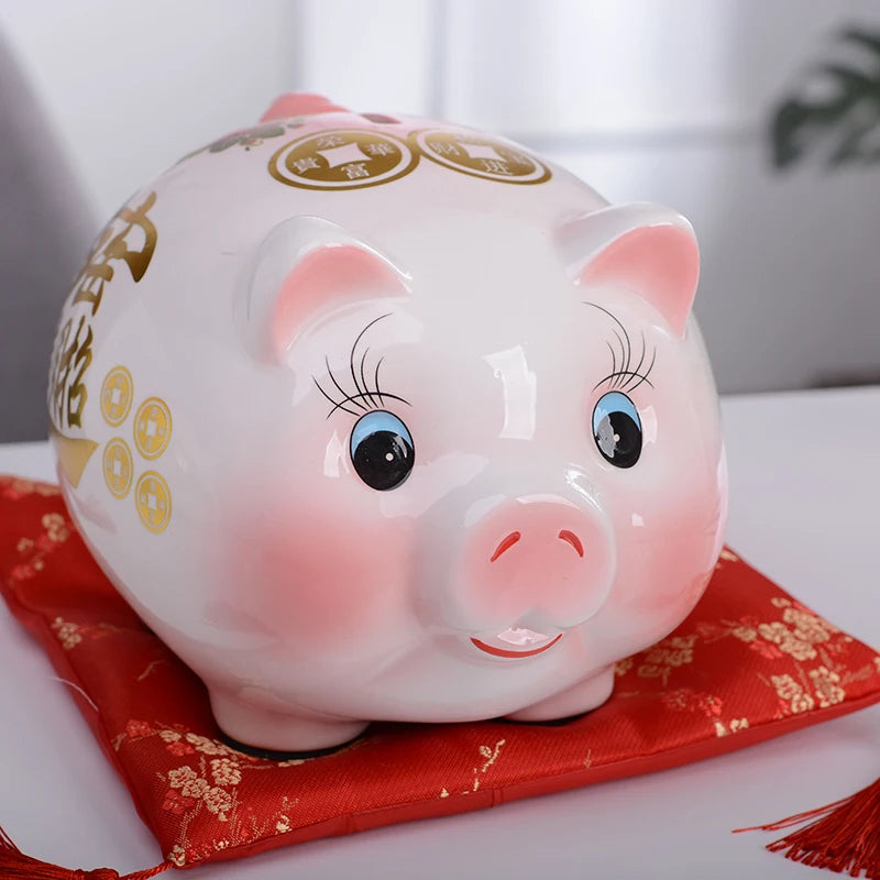 Home Big Money Box Piggy Banks Children Coin Piggy Bank Molds Cute Box Money Boxes Mistery Coin Jar Atm Spaarpot Children Gifts Oasis Select