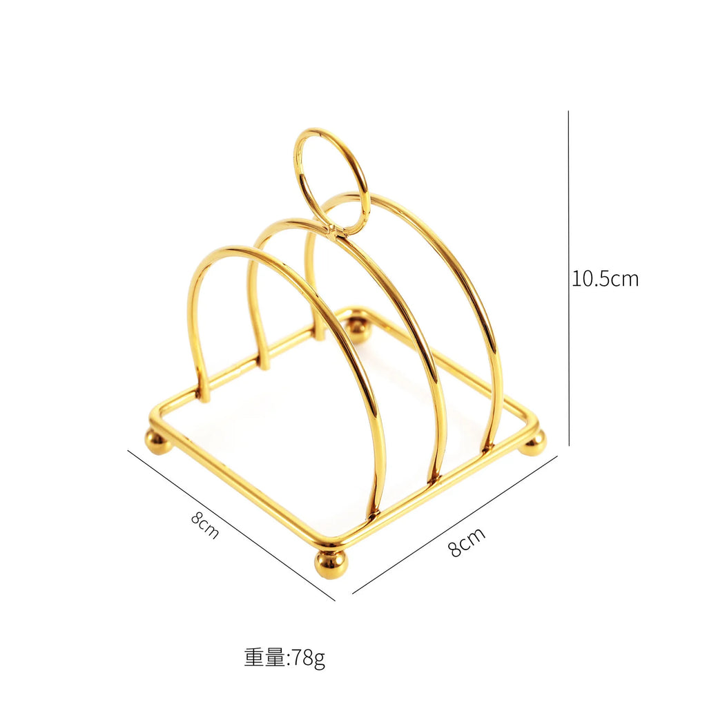 Stainless Steel Cooking Rack Versatile Use as Toast Stand Bread Rack Baking Grid Pizza Plate Grill Pot Air Fryer Accessory Oasis Select Gold