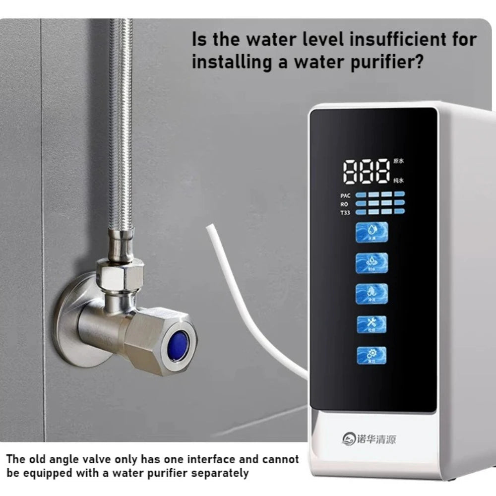 Water Purifier Adapter Faucet Ball Valve 2/3 PE Pipe Brass Alloy Plastic Tee Connector Hardware Accessories Oasis Select