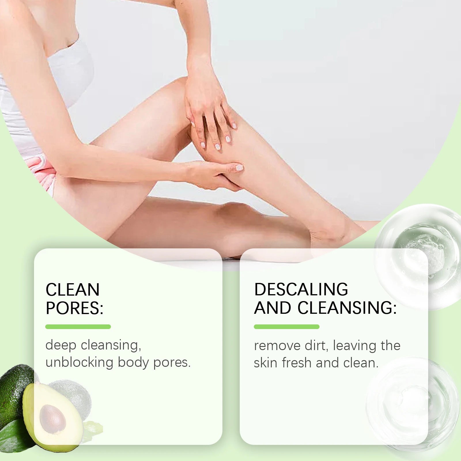 Matcha Body Scrub Gentle Exfoliating Cleansing Pores Effectively Removes Dirt Smooth Skin Nourishing Skin Scrub Nourishing Care Oasis Select