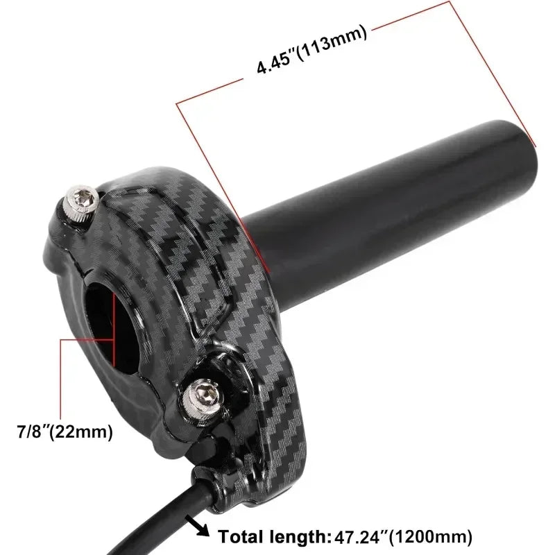 22mm Motorcycle Throttle Accelerator - Compatible with Sur-Ron/Surron/Sur Ron, High Sensitivity Hall Sensor & Ergonomic Grip Oasis Select