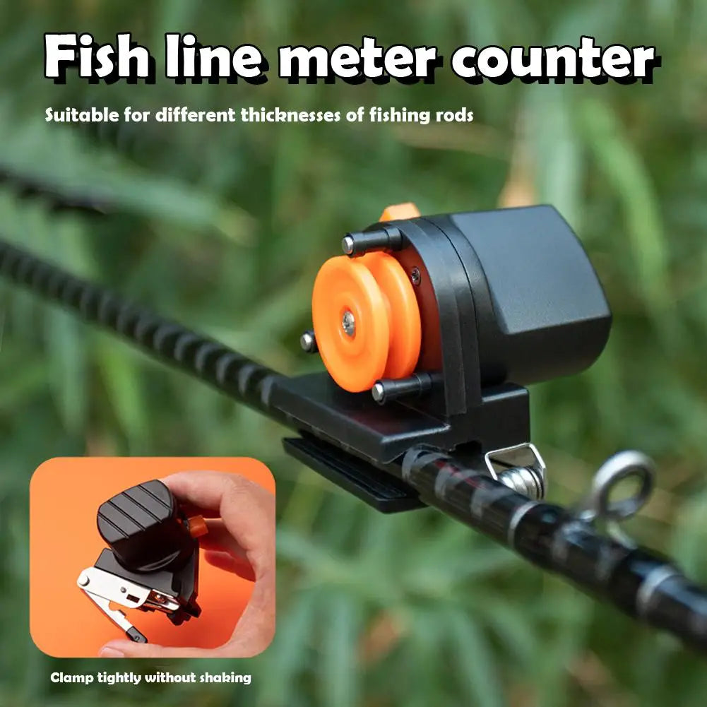 Deep Sea Fishing Line Counter Digital Display 0-999 Meters Raft Fishing Gear Ship Fishing Meter Recorder for Fishing Equipment Oasis Select