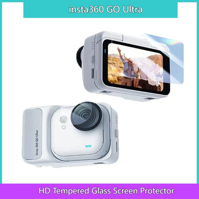 Tempered Glass Screen Protector for Insta360 Go Ultra | 9H