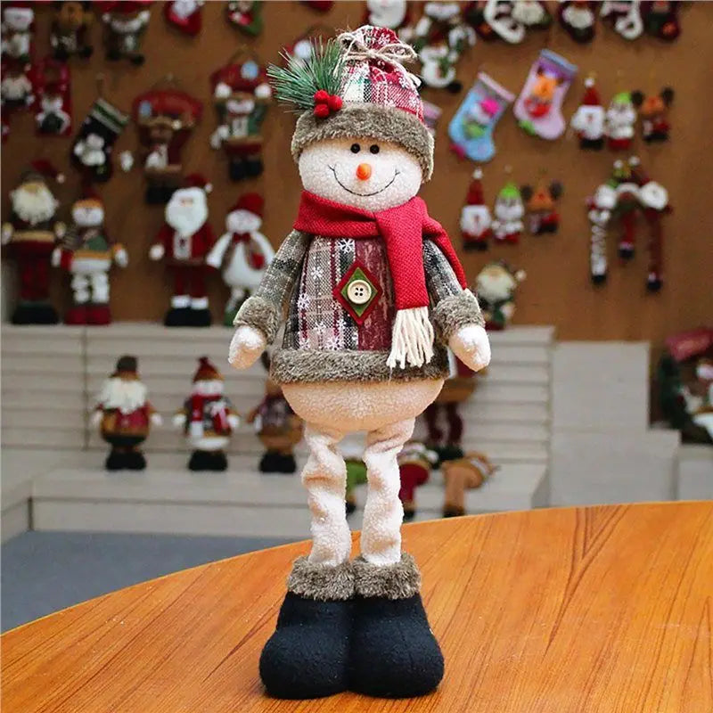 ~WISH Merry Christmas Decoration 3PCS Christmas Reindeer Santa Claus Standing New Year Ornament Oasis Select