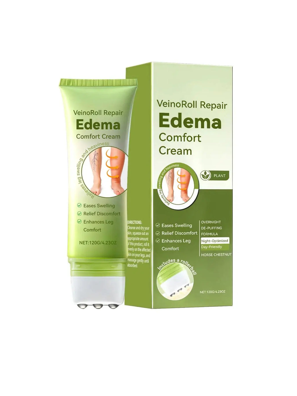 Daily Leg Care Roller Massage Cream – Moisturizing & Comforting Leg Massage Cream Oasis Select 1pc