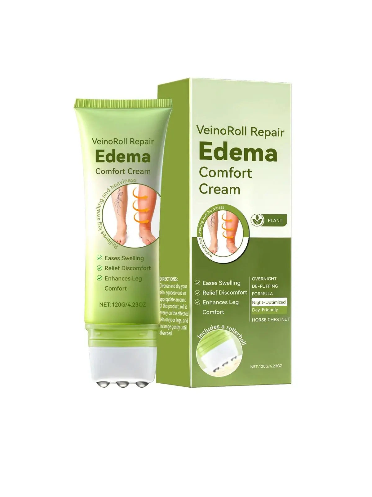 Daily Leg Care Roller Massage Cream – Moisturizing & Comforting Leg Massage Cream Oasis Select 1pc