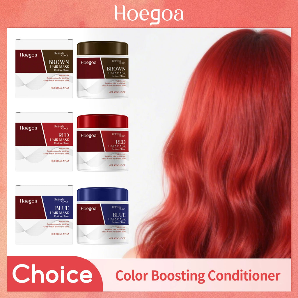 Color Boosting Conditioner Neutralizes Brass Yellow Tones Fade After Bleach Hair Dye Color Depositing Hair Mask For Red Brown Oasis Select