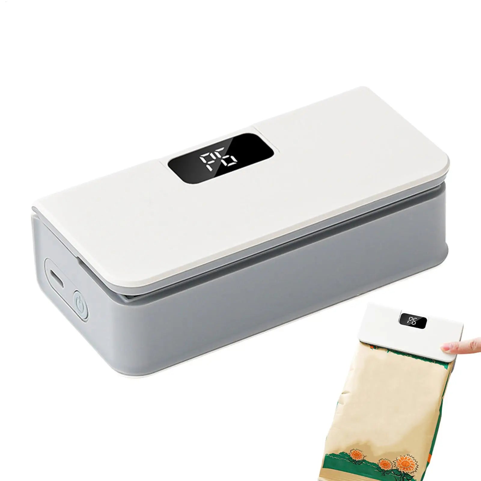 Mini Plastic Bag Sealer Heat Bag 2 In 1 Chip Bag Sealer And Cutter Vacuum Sealer Fridge Magnet Small Bag Sealer Rechargeable Oasis Select