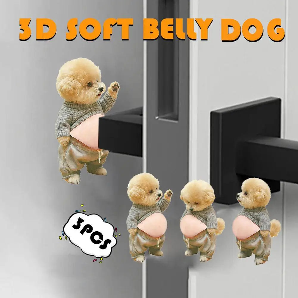 Shiba Inu 3D Silicone Belly Stickers – Stress Relief Dog Toy Novelty Stress Relief Toy Oasis Select