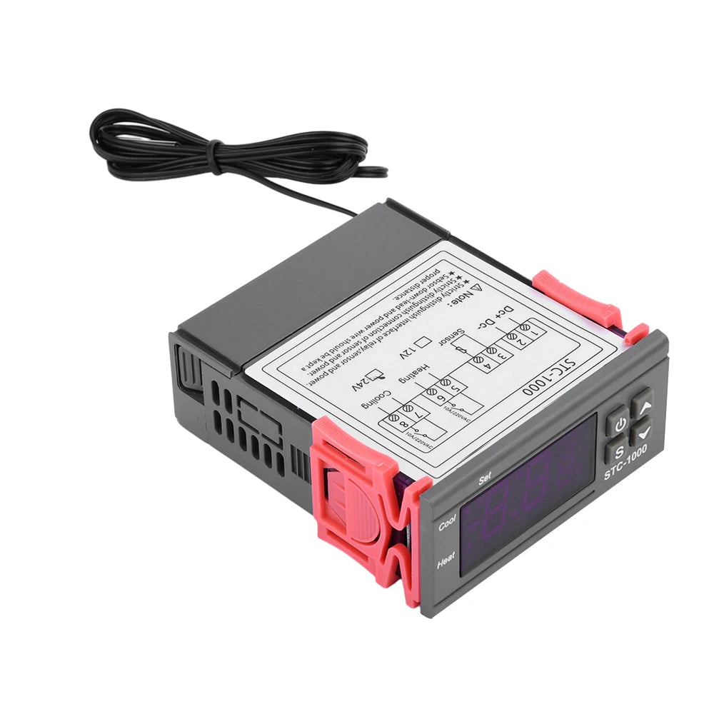 STC-1000 LED Digital Temperature Controller Temperature Regulator Thermostat Incubator 12V 24V 110V 220V Oasis Select