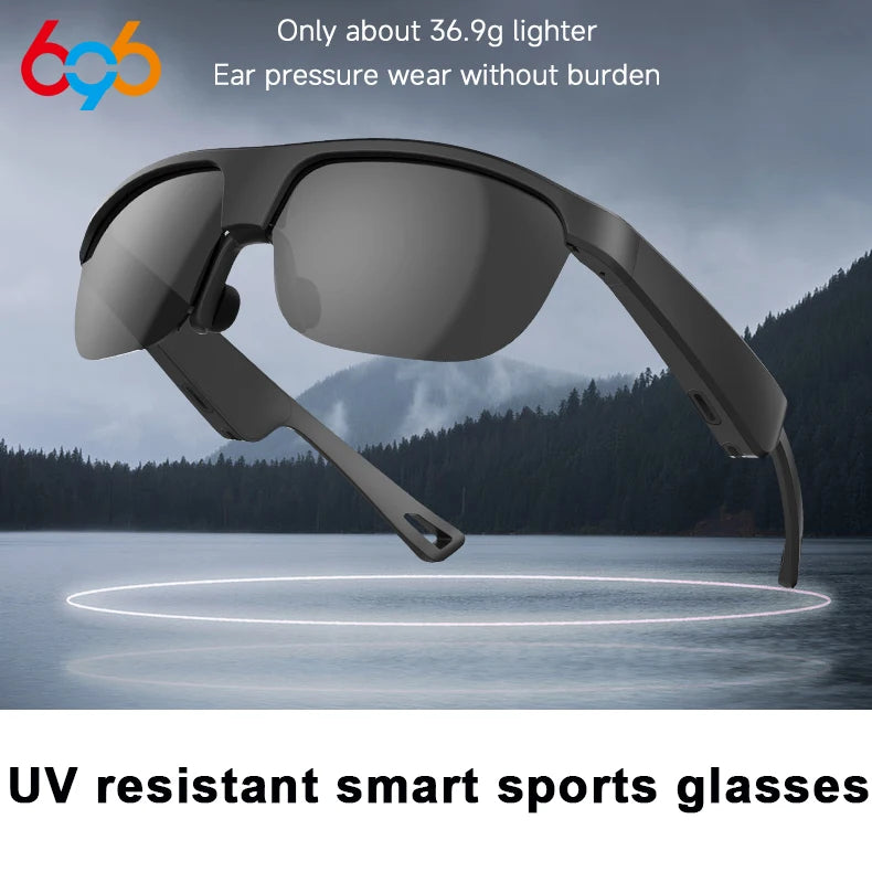 New Outdoors Men Women Fashion Sunglasses Waterproof Blue Tooth 5.3 Earphones Glasses UV Resistant Sports Glasses Voice Calls Oasis Select