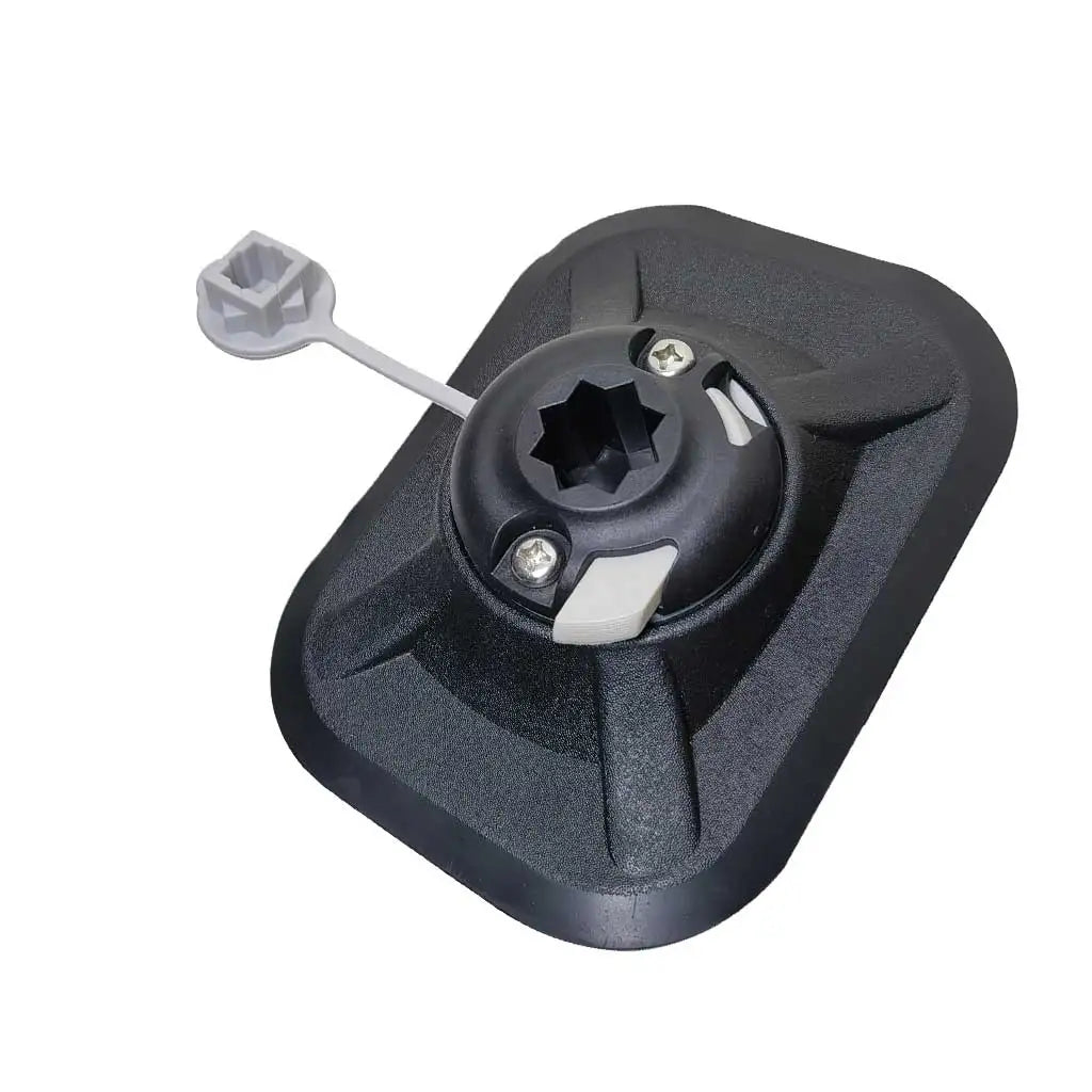PVC Inflatable Boat Fishing Rod Holder Mount Kayak Surfing Board Electronics Fixer Fish Finder GPS Glue-On Surface Mount Pad Oasis Select 1 Piece