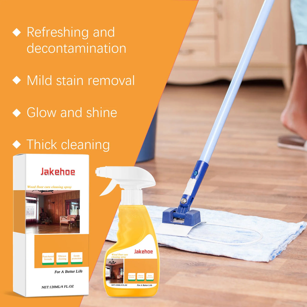 Jakehoe Floor Polishing Clean Spray Deep Cleaning Floor Protect Gloss Repair Waterproof Anti Cracking Quick Drying Floor Clean Oasis Select