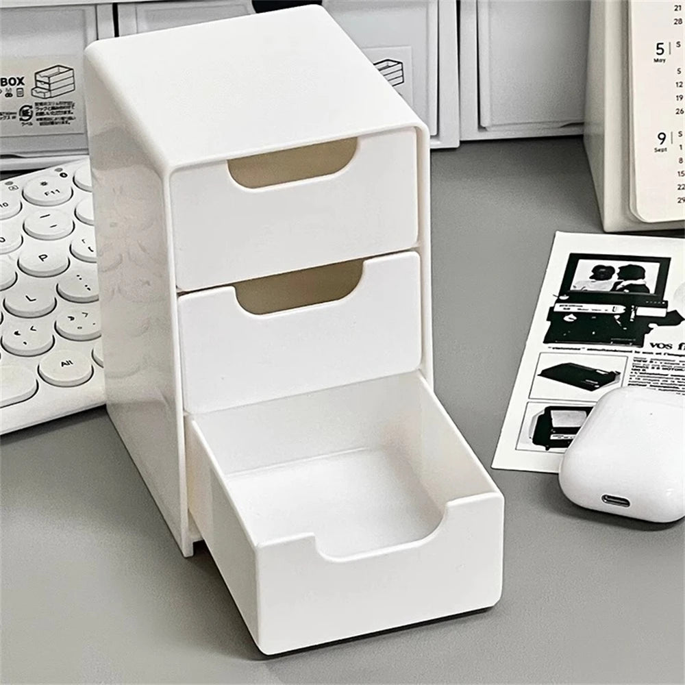 Mini 3-Tier Drawer Organizer for Desk, Jewelry & Cosmetics