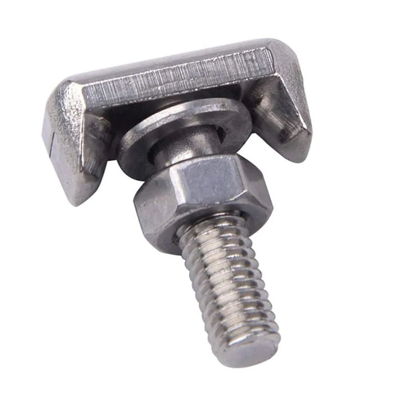 T-Bolts Stainless Steel Battery Terminal Connectors Cable Screw Battery Terminals Battery Connector Car Accessories Oasis Select Silver