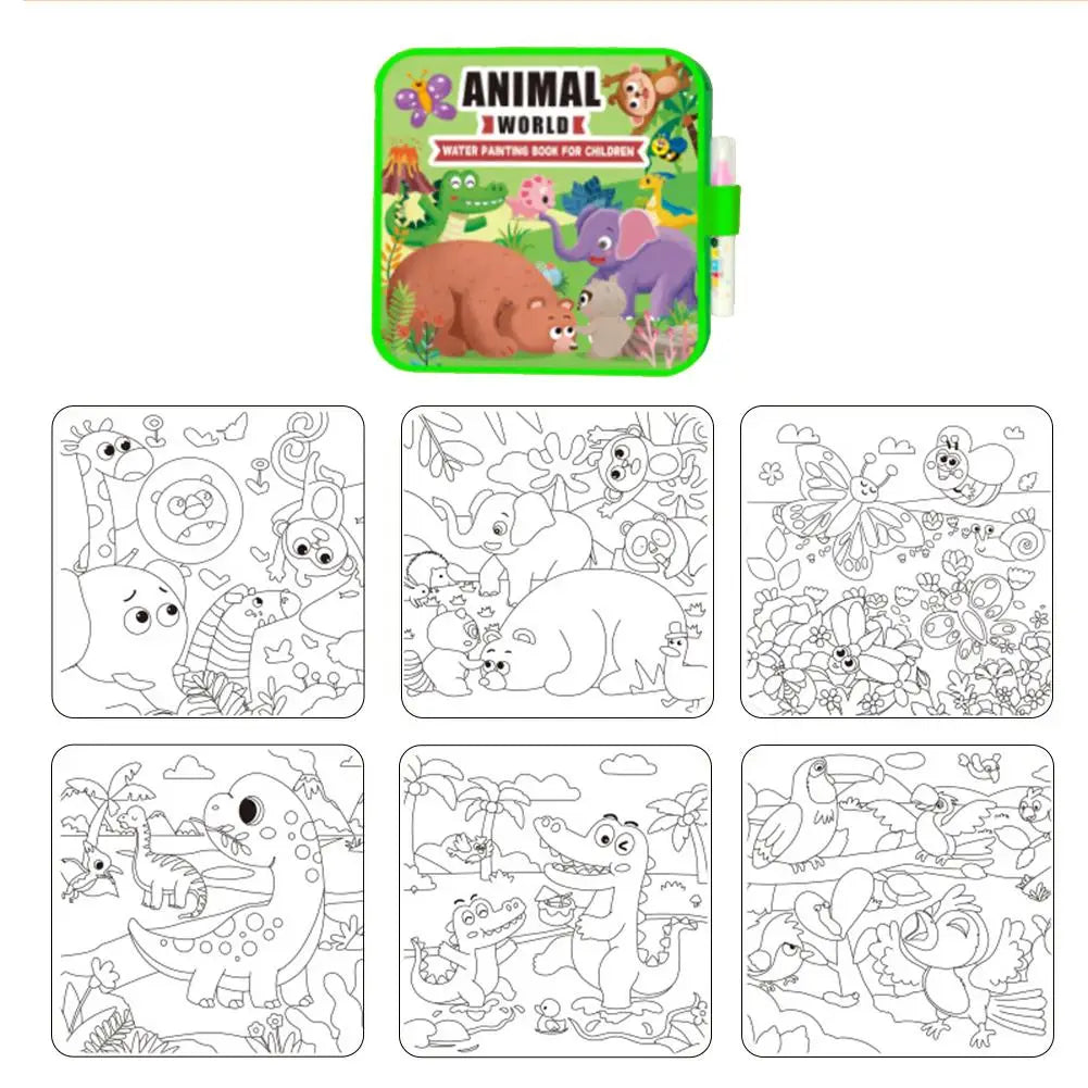 Magic Water Drawing Book DIY Doodle Water Drawing Book Coloring Books Birthday&Holiday Gift For Children Educational Toys Oasis Select A