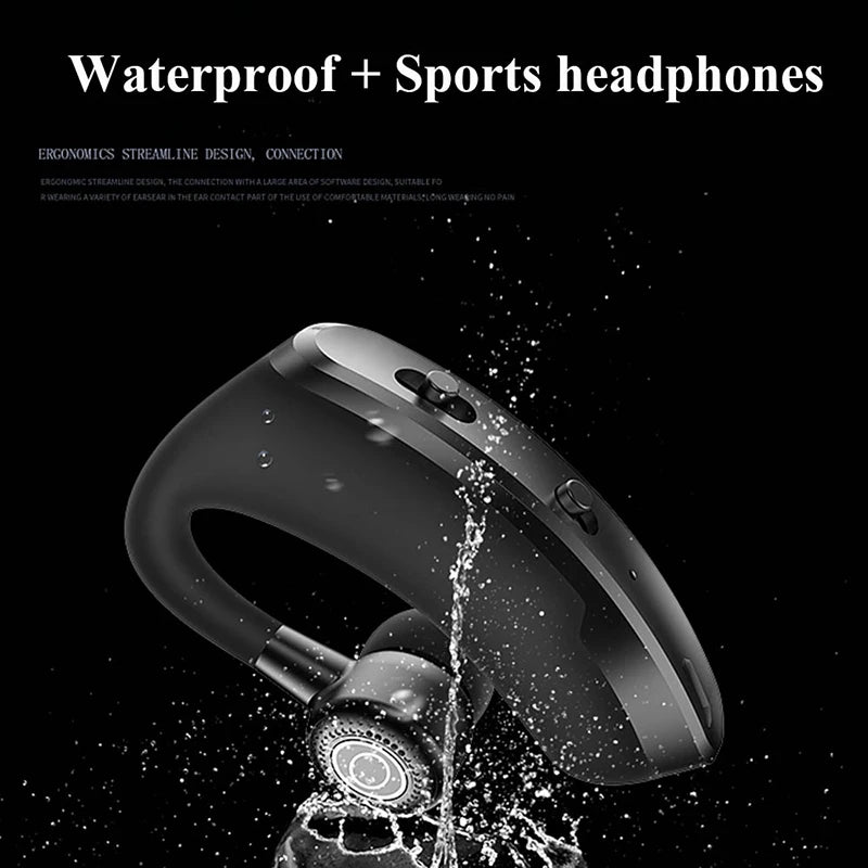 NEW V9 Bluetooth Earphone Long Standby Business Headphone HD Call Bluetooth Wireless Earbuds With MIC For iphone samsung Huawei Oasis Select