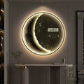 New porch decorative painting bedroom led light painting perpetual calendar electronic decorative painting wall clock Oasis Select zZ1394 Diameter 60cm
