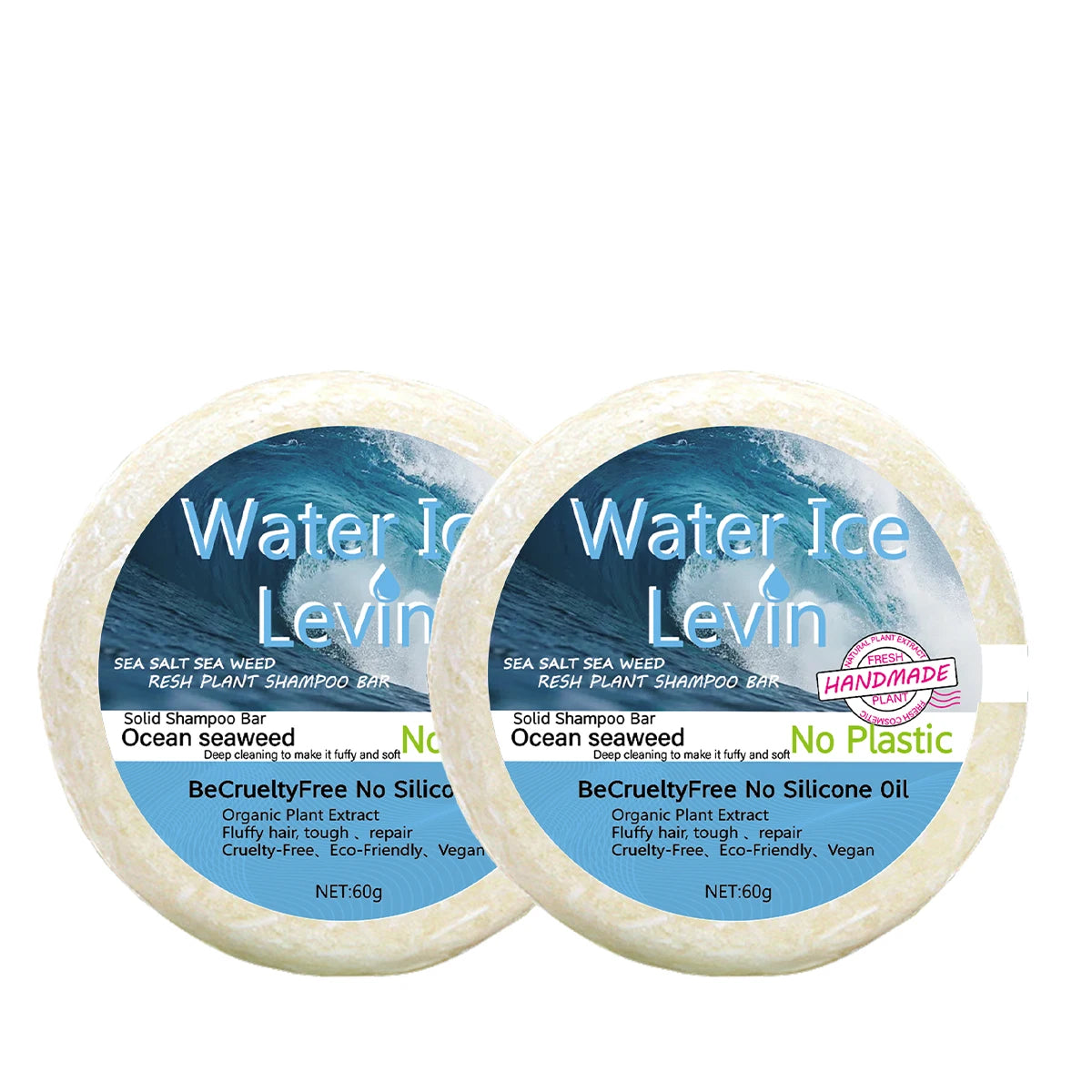 Sea Salt & Seaweed Solid Shampoo Bar – Vegan, Deep Cleanse Solid Shampoo Bar Oasis Select Seaweed 60g