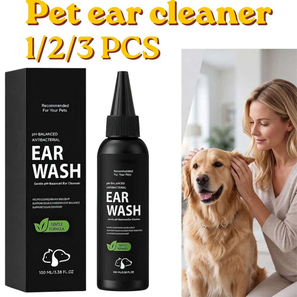 1/2/3 BOX Pet ear cleaner 100ml/box Balanced Health thorough ear cleaning Soothing Formula Daily Ear Care Oasis Select
