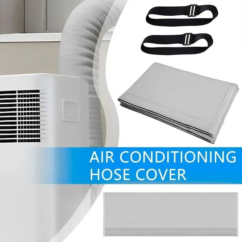 1pcs Air Conditioner Hose Cover Portable Exhaust Pipe Protector Waterproof Dustproof Heat Insulation Wrap for AC Vent Tube Oasis Select