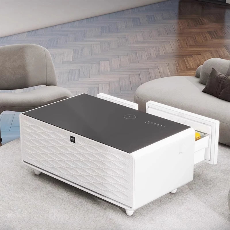 TB-90 Smart Coffee Table with Built-In Fridge & Wireless Charging