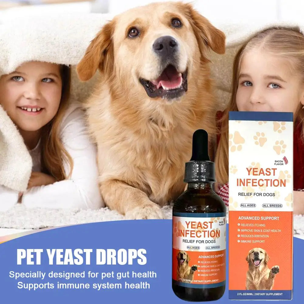 60ml Pet Yeast Drops - Regulate Digestive System, Improve Diarrhea And Constipation, And Enhance Skin And Hair Health Oasis Select