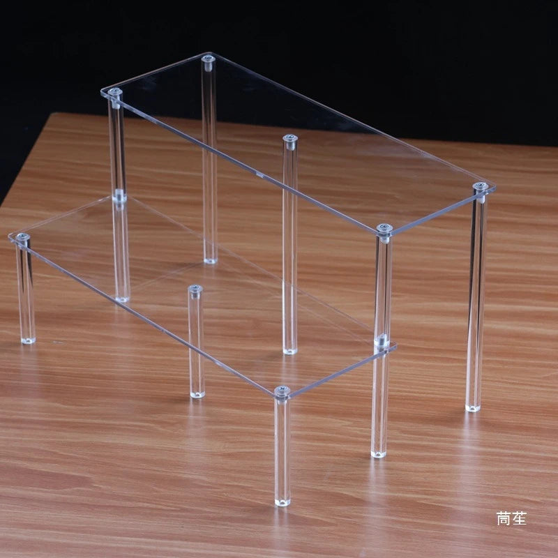 Acrylic Staircase Cup & Teapot Display Rack | Multi-Layer
