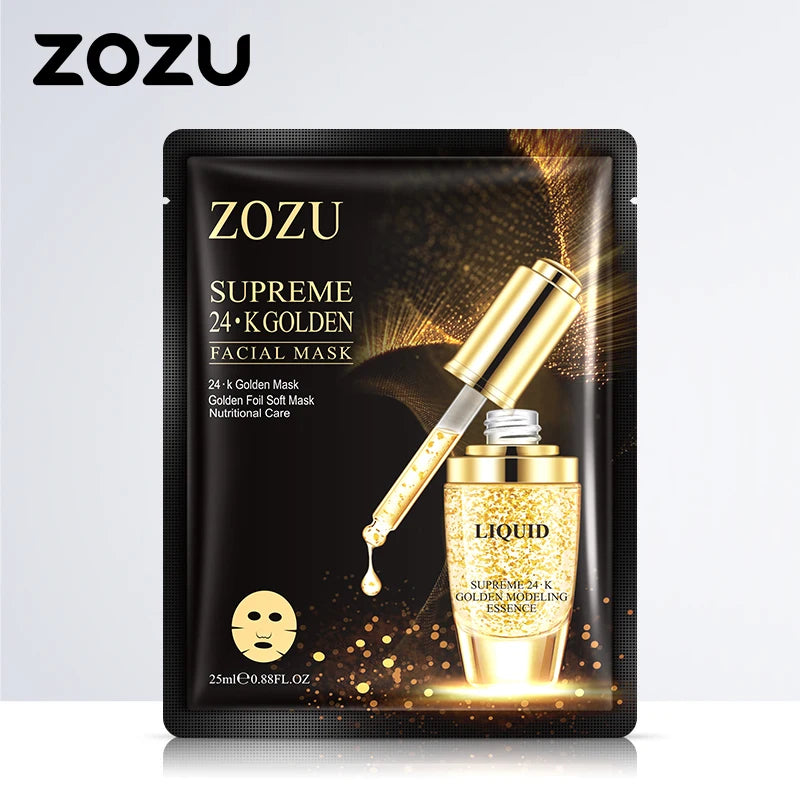 BIOAOUA 24K Gold Face Mask – Anti-Aging Hydrating Sheet Mask Gold Sheet Mask Oasis Select