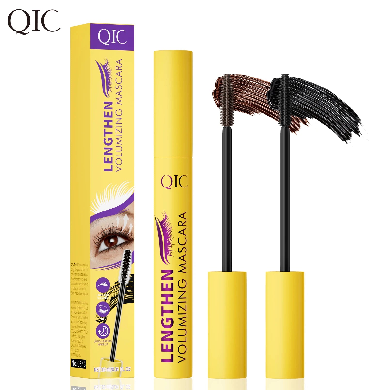 QIC 4D Fiber Mascara – Thickening, Lengthening & Waterproof