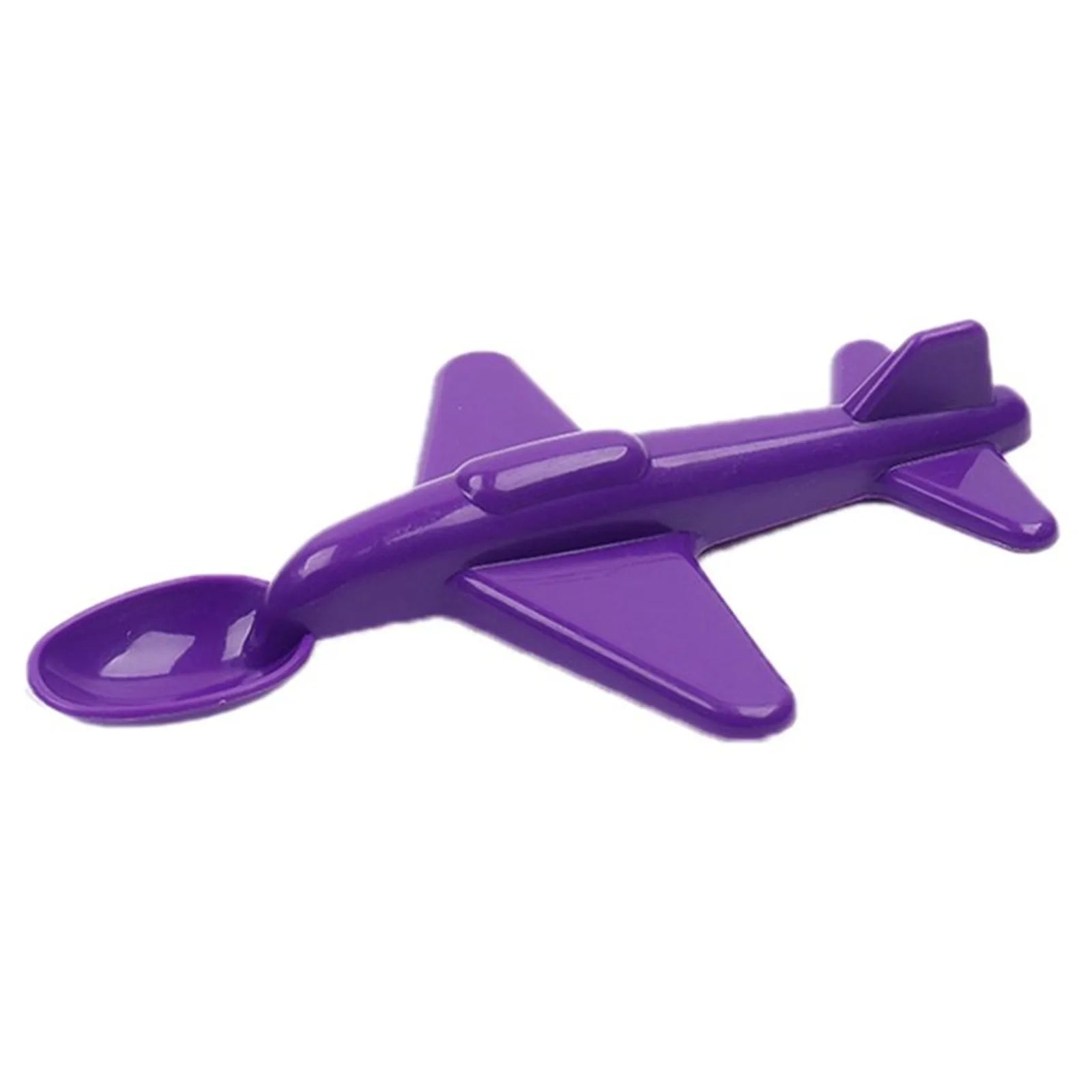 Airplane Shape Feeding Spoon For Baby Feeding Spoon Cute Tableware Safe Utensils Toddler Silicone Cutlery Training Spoon Oasis Select Purple One Size