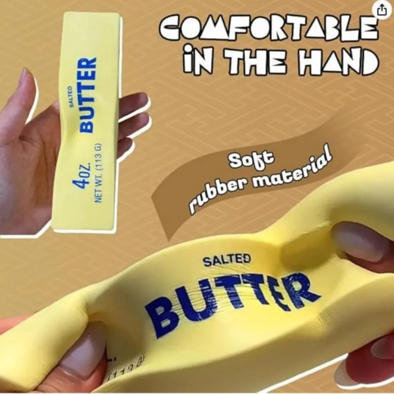 Butter Stick Squishy Toy Soft Slow Rebound Squeezing Fidget Toy Stress Relief Relax Sensory Decompression Gift for Kids Adults Oasis Select